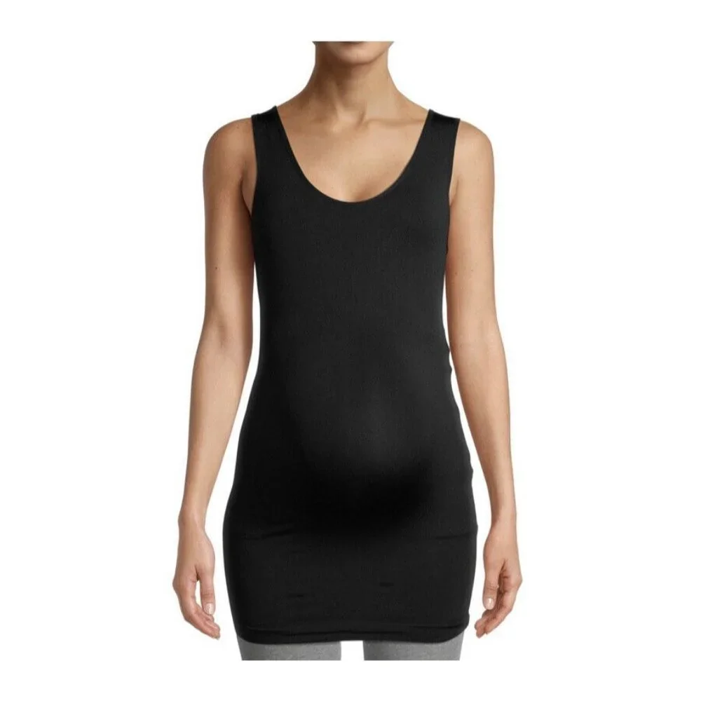 Time and Tru  Maternity Seamless Tank Top Fits 1st to 3rd Trimester Size M 8/10 - Picture 2 of 5